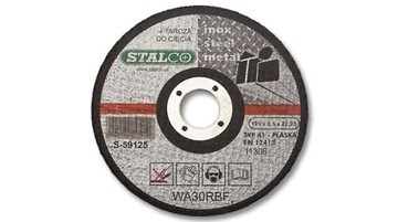 TARCZA DO CIĘCIA METALU WYPUKŁA 125 x 3 x 22
