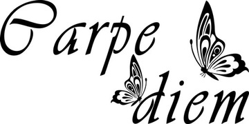 Naklejka ścienna na ścianę napis cytat Carpe diem motywacyjna 50 cm