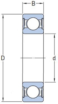 Подшипник шариковый 6306 2RSC3 PFI 30x72x19