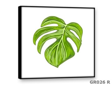 Картины на холсте 40х40 Современная картина ЛИСТЬЯ