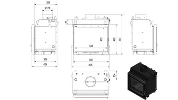 фото ориг. №3, Fireplace з cloak maja 8 deco set system zamkn