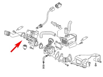 Заглушка EGR VW Audi 3.0 V6 TDI BNG BUG BKN BSG