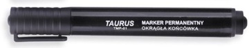 Marker permanentny okrągły TAURUS 9001A czarny