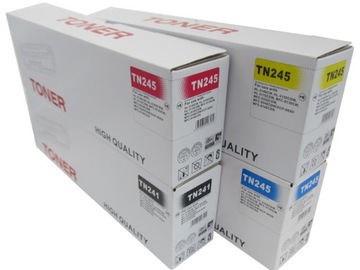 Wysokowydajny komplet 4x Toner do Brother TN-241, TN-245, DCP-9015 DCP-9020