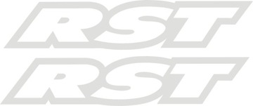 RST 46-2 B białe naklejki na amortyzator widelec