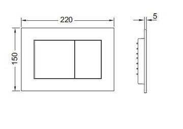 КНОПКА TECE NOW MATT CHROME 9240402 TECENOW