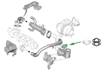 Заглушка EGR 2.0 TDCi FORD C-Max Focus Kuga