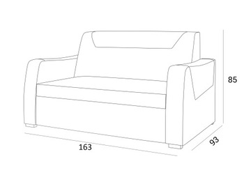 Sofa rozkladana 3os.amerykanka Georgia NAJWIEKSZA