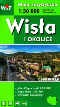 Wisła i okolice Beskid Śląski mapa NOWE WYDANIE