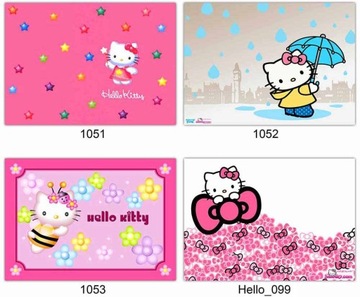 OPŁATKI na tort HELLO KITTY prostokąt, grube, 24h