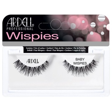 ARDELL BABY WISPIES ЧЕРНЫЕ ПОЛНЫЕ РЕСНИЦЫ НА ПОЛОСКЕ РОЗ