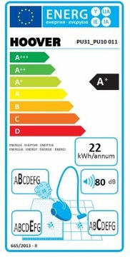 Вертикальный пылесос Hoover Pure Power с мешком, 350 Вт = 2300 Вт, МОЩНАЯ ТУРБОЩЕТКА