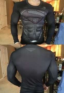 Термоактивная футболка GYM BLACK SUPERMAN M