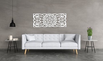 AŻUROWA DEKORACJA 3D,MANDALA KWIATOWA, 49x 119 cm