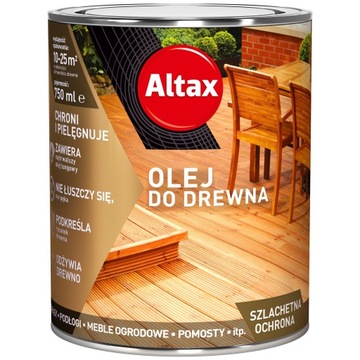 Olej do drewna 0,75L ALTAX - BIELONY