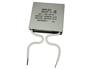 Kondensator silnikowy 4uF 400V Miflex MKSP-8