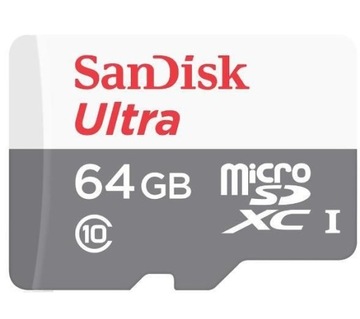 КАРТА ПАМЯТИ SANDISK ULTRA 64 ГБ MICRO SD 80 МБ/с