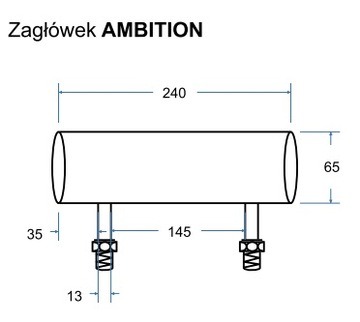 ZAGŁÓWEK WANNOWY biały AMBITION Besco