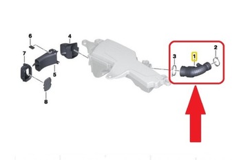 ТРУБКА ВОЗДУШНОГО ФИЛЬТРА BMW 1 F20 F21 114i 116i 118i