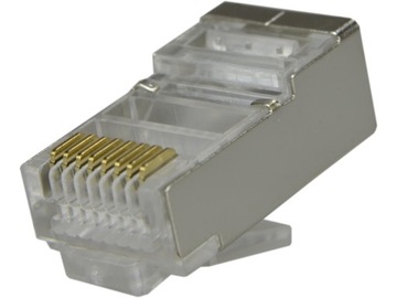 Wtyk komputerowy RJ45 8P8C (drut) kat.5e ekranowany FTP NEKU 1 szt