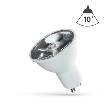 PUNKTOWA Żarówka LED GU10 6W wąski kąt 10° ciepła