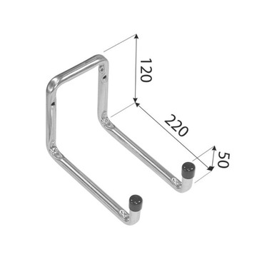 Универсальный настенный крючок для гаража 220х120.