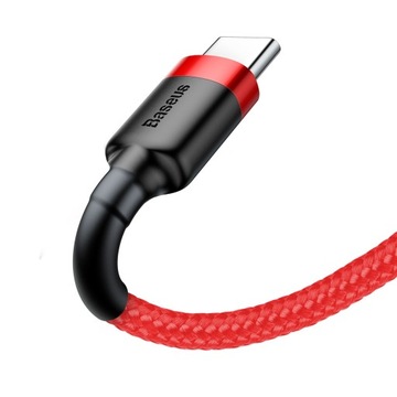 Кабель USB-C QC3.0 3A прочного нейлонового кабеля Baseus Cafule/шнур USB-C QC3.0 3A