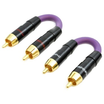 Melodika MD2R02 zworki 2x RCA - 2x RCA dł. 0,2 m