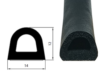 Уплотнитель оконный СД-55 12мм 40мб