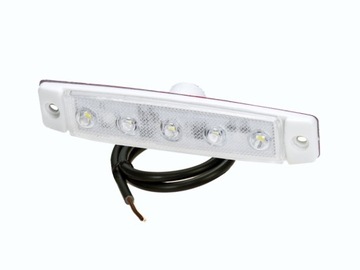 LAMPA OBRYSOWA 12/24V LED PROPLAST PRO-FLAT BIAŁA