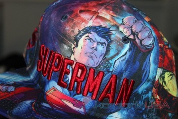 Czapka z daszkiem męska młodzieżowa DC-Comics Superman 55-60cm Haft 3D