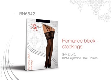 BEAUTY NIGHT / ROMANCE BLACK / STOCKINGS / L/XL