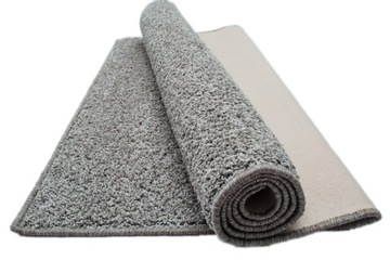 Dywan Shaggy 200x250 Jasny Popiel Ciemny Szary