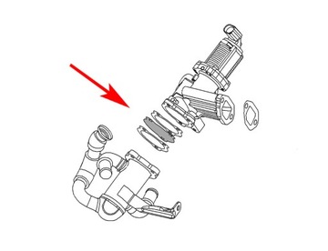 Заглушка 580 EGR 1.3 JTD Multijet FIAT 1.3 CDTI OPEL