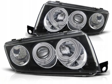фото ориг. №2, Headlights skoda fabia 1 99-2008 white rings ccfl black certified+ light bulb free of charge!