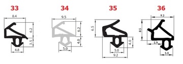 Уплотнитель оконный VEKA S-834x