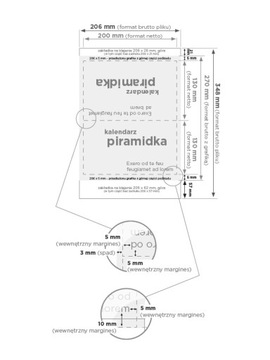 Календарь пирамидка 20х13см LUX - 100 шт.