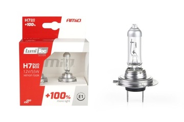 ŻARÓWKI H7 55W 12V LumiTec SILVER +100% KOMPLET UV