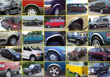 VW T3 полоски 79-92 накладки, крышка, крылья, 4 шт.