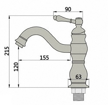 РАКОВИНА ROYAL RETRO INOX FATTER NEW