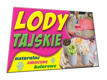 LODY TAJSKIE BANER 2x1m BANERY reklama szyld gofry