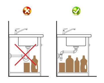 ОДНОБАСТЕРНАЯ КУХНЯ из ГРАНИТА С СИФОНОМ