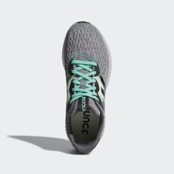 ADIDAS RUNNING AEROBOUNCE KNIT СЕРЫЙ/ЗЕЛЕНЫЙ