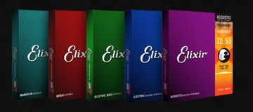 Elixir 16077 NanoWeb Phosphor Bronze 12-56 струн