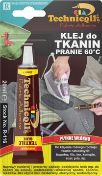 KLEJ DO TKANIN 20ML TECHNICQLL