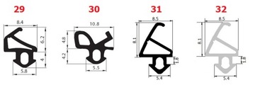 VEKA S-1127A Уплотнители оконные, СЕРЫЕ