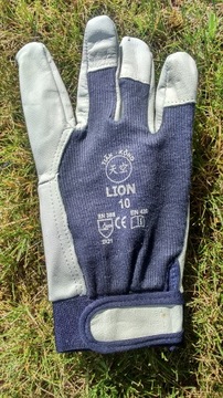 Рабочие перчатки LION Assembly, козья кожа, 12 пар