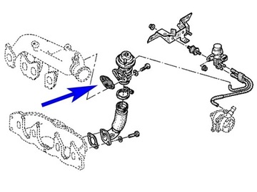 Заглушка EGR Laguna I Megane I Espace III 1.9 DTI