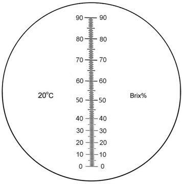 Refraktometr 0-90% Brix Cukromierz Balingometr ATC