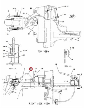 ТРОС ЗАМКА РЫЧАГА CAT 428 B C 1137398